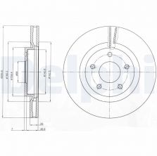 Delphi BG4109 - Brzdový kotúč