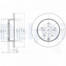 Delphi BG4115 - Brzdový kotúč