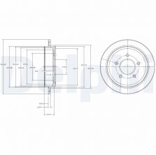 Delphi BG4121 - Brzdový kotúč