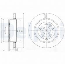 Delphi BG4125 - Brzdový kotúč
