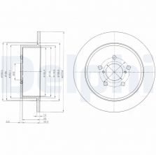 Delphi BG4129 - Brzdový kotúč