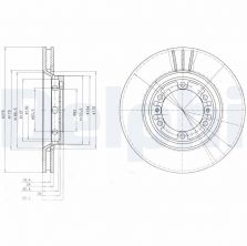 Delphi BG4132 - Brzdový kotúč