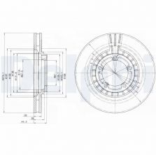 Delphi BG4134 - Brzdový kotúč
