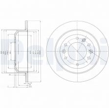 Delphi BG4138 - Brzdový kotúč