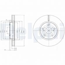 Delphi BG4139 - Brzdový kotúč