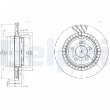 Delphi BG4144 - Brzdový kotúč