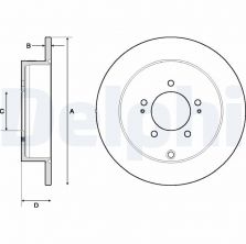 Delphi BG4161 - Brzdový kotúč