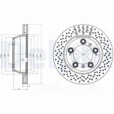 Delphi BG4163 - Brzdový kotúč