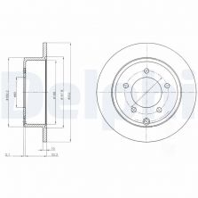 Delphi BG4179 - Brzdový kotúč