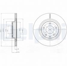 Delphi BG4182 - Brzdový kotúč