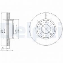 Delphi BG4195 - Brzdový kotúč