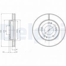 Delphi BG4197 - Brzdový kotúč