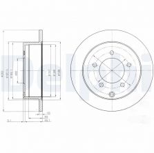 Delphi BG4198 - Brzdový kotúč