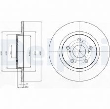 Delphi BG4200 - Brzdový kotúč