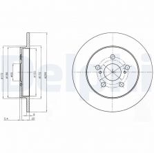 Delphi BG4201 - Brzdový kotúč
