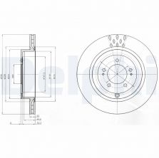 Delphi BG4204 - Brzdový kotúč