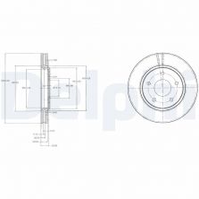 Delphi BG4212 - Brzdový kotúč