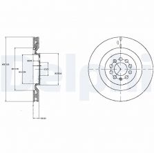 Delphi BG4219 - Brzdový kotúč
