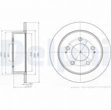 Delphi BG4220 - Brzdový kotúč