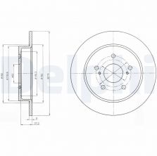 Delphi BG4222 - Brzdový kotúč