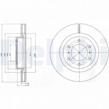 Delphi BG4228 - Brzdový kotúč