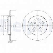 Delphi BG4233 - Brzdový kotúč