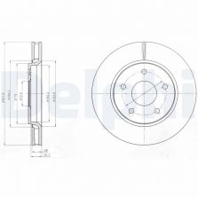 Delphi BG4248 - Brzdový kotúč