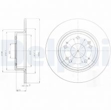 Delphi BG4249 - Brzdový kotúč