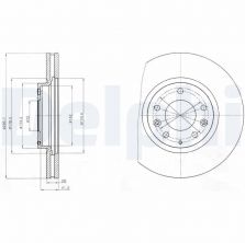Delphi BG4256 - Brzdový kotúč