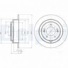 Delphi BG4262 - Brzdový kotúč