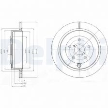 Delphi BG4267 - Brzdový kotúč