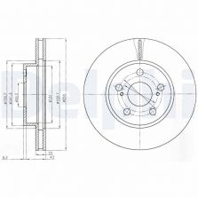 Delphi BG4269 - Brzdový kotúč