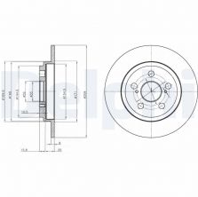 Delphi BG4272 - Brzdový kotúč
