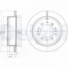 Delphi BG4275 - Brzdový kotúč