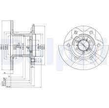 Delphi BG429 - Brzdový kotúč