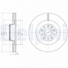 Delphi BG9018 - Brzdový kotúč -