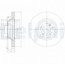 Delphi BG9019 - Brzdový kotúč -