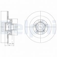 Delphi BG9024RS - Brzdový kotúč -