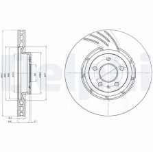 Delphi BG9052 - Brzdový kotúč -