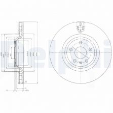 Delphi BG9054 - Brzdový kotúč -