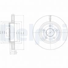 Delphi BG9058 - Brzdový kotúč -
