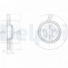 Delphi BG9065 - Brzdový kotúč -