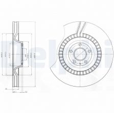 Delphi BG9070 - Brzdový kotúč -