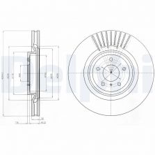 Delphi BG9073 - Brzdový kotúč -