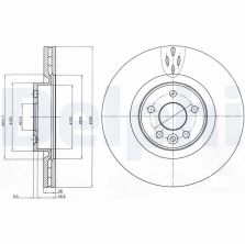 Delphi BG9077 - Brzdový kotúč -