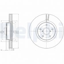 Delphi BG9084 - Brzdový kotúč -