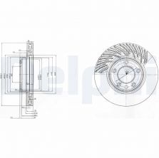 Delphi BG9773 - Brzdový kotúč -