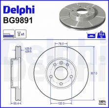 Delphi BG9891 - Brzdový kotúč -
