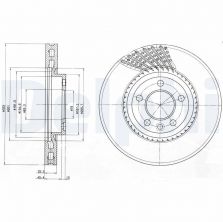 Delphi BG9892 - Brzdový kotúč -