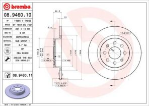 Brembo 08.9460.11 - Brzdový kotúč -